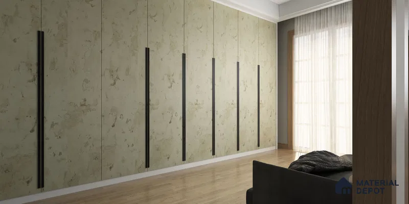 Grey Cement Look CE 1552 Cemento 8 ft x 4 ft Suede Finish Decorative Laminate - 1.25 mm | Suitable for TV Unit, Wardrobe, Kitchen Cabinets