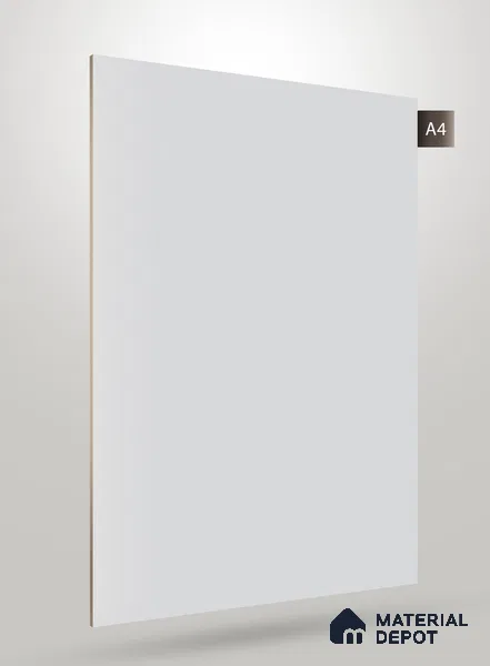 Grey Solid Colors Look CF 053A Steel Chiffon 8 ft x 4 ft Matte Finish Decorative Laminate - 1 mm | Suitable for Living Room, Kitchen, Office