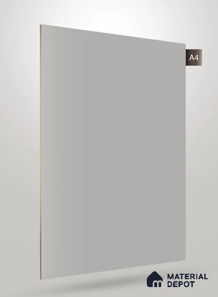 Grey Solid Colors Look CF 053D Flint Chiffon 8 ft x 4 ft Matte Finish Decorative Laminate - 1 mm | Suitable for Living Room, Kitchen, Office