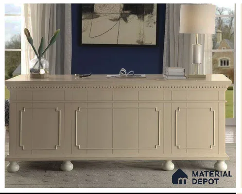 White Solid Colors Look CF 117 Vanila Chiffon 8 ft x 4 ft Matte Finish Decorative Laminate - 1 mm | Suitable for Living Room, Kitchen, Office