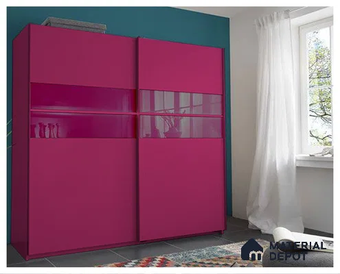 Pink Solid Colors Look CF 158 Sorbet Chiffon 8 ft x 4 ft Matte Finish Decorative Laminate - 1 mm | Suitable for Living Room, Kitchen, Office