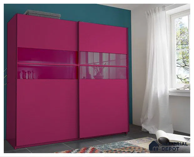 Pink Solid Colors Look CF 158 Sorbet Chiffon 8 ft x 4 ft Matte Finish Decorative Laminate - 1 mm | Suitable for Living Room, Kitchen, Office