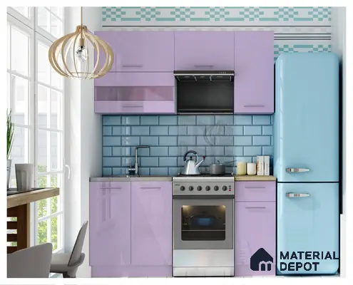 Light Purple Solid Colors Look CF 187 Lilac Chiffon 8 ft x 4 ft Matte Finish Decorative Laminate - 1 mm | Suitable for Living Room, Kitchen, Office