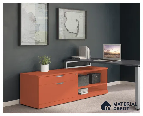 Orange Solid Colors Look CF 234 Carrot Punch Chiffon 8 ft x 4 ft Matte Finish Decorative Laminate - 1 mm | Suitable for Living Room, Kitchen, Office