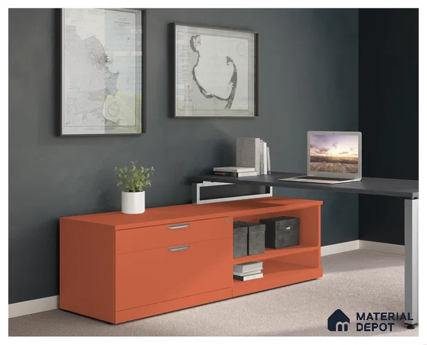 Orange Solid Colors Look CF 234 Carrot Punch Chiffon 8 ft x 4 ft Matte Finish Decorative Laminate - 1 mm | Suitable for Living Room, Kitchen, Office