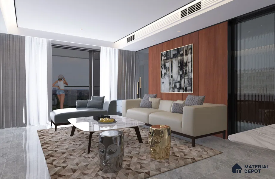 Wooden Look CF 440 8 ft x 4 ft Texture Finish Decorative Laminate - 1 mm | Suitable for TV Unit, Wardrobe, Kitchen Cabinets