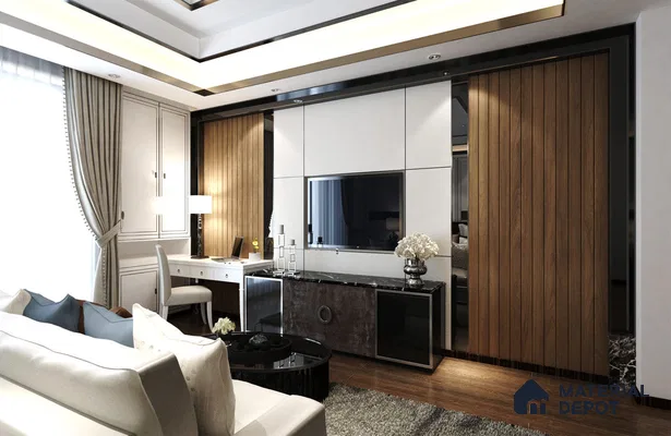 Wooden Look CF 477 8 ft x 4 ft Texture Finish Decorative Laminate - 1 mm | Suitable for TV Unit, Wardrobe, Kitchen Cabinets