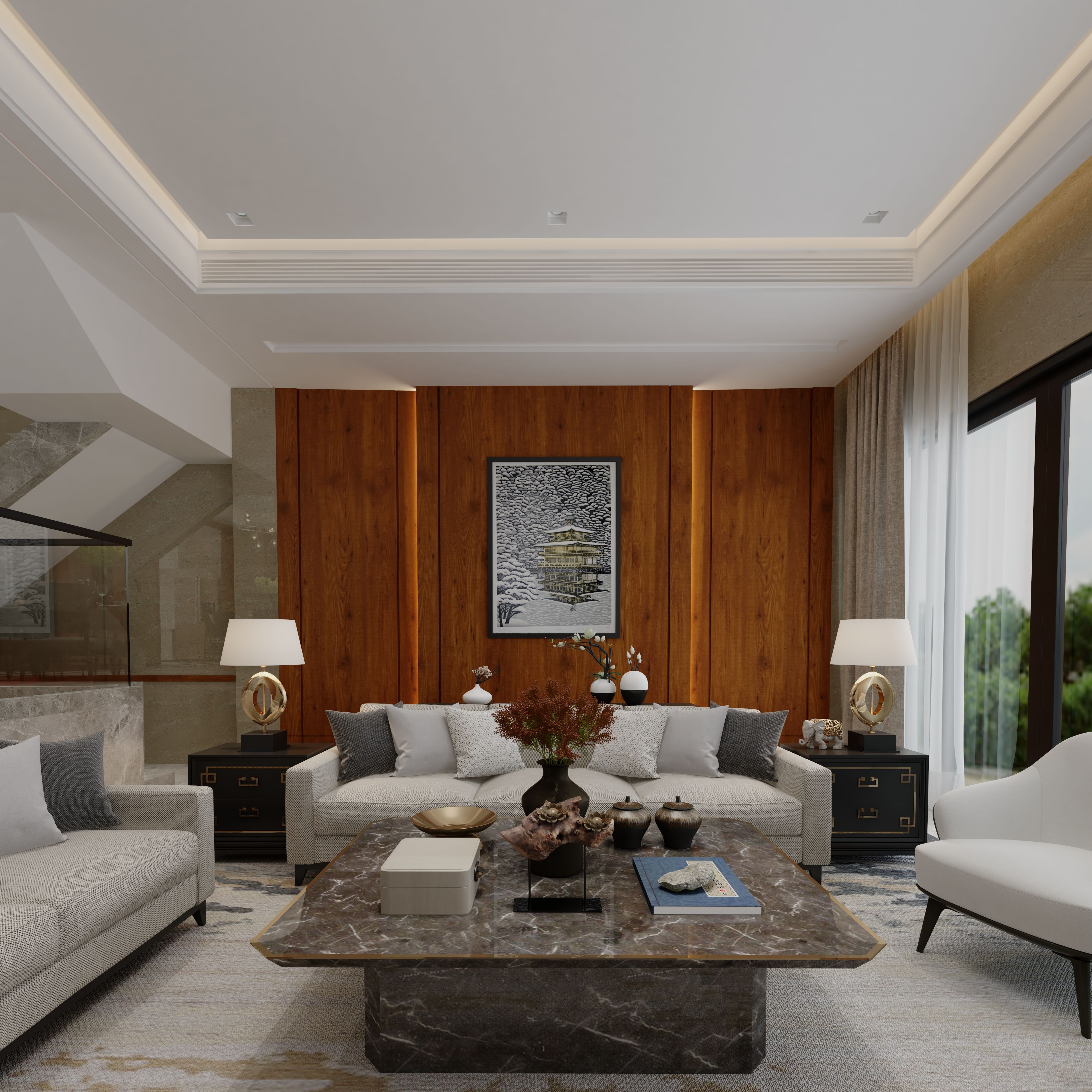 Wooden Look CF 48 8 ft x 4 ft Texture Finish Decorative Laminate - 1 mm | Suitable for TV Unit, Wardrobe, Kitchen Cabinets