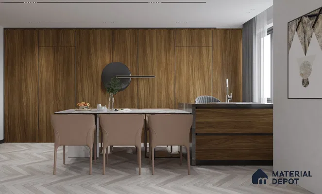 Wooden Look CF 482 Chiffon 8 ft x 4 ft Texture Finish Decorative Laminate - 1 mm | Suitable for TV Unit, Wardrobe, Kitchen Cabinets