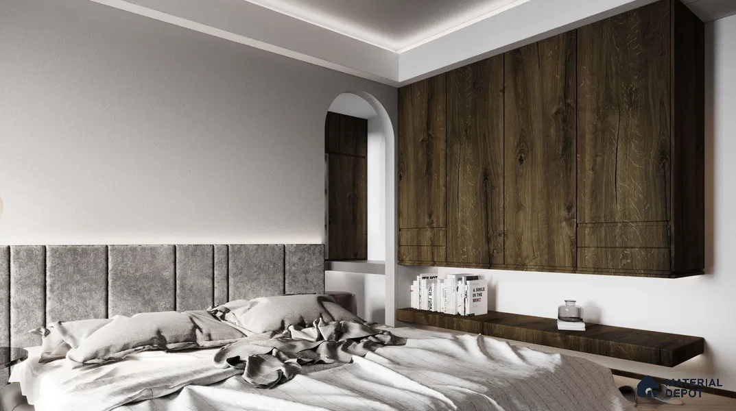Wooden Look CF 484 8 ft x 4 ft Texture Finish Decorative Laminate - 1 mm | Suitable for TV Unit, Wardrobe, Kitchen Cabinets