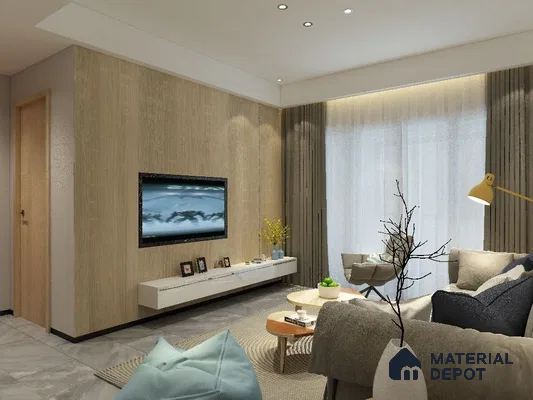 Wooden Look CF 489 8 ft x 4 ft Texture Finish Decorative Laminate - 1 mm | Suitable for TV Unit, Wardrobe, Kitchen Cabinets
