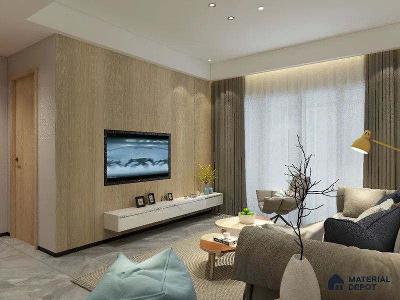 Wooden Look CF 489 8 ft x 4 ft Texture Finish Decorative Laminate - 1 mm | Suitable for TV Unit, Wardrobe, Kitchen Cabinets