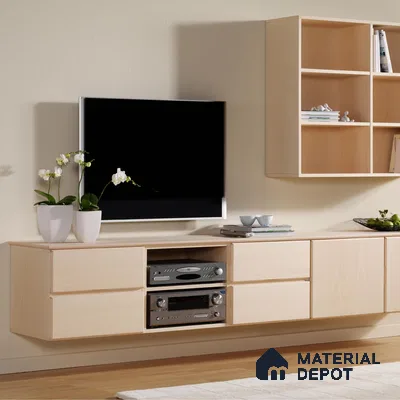 Wooden Look CF 491 8 ft x 4 ft Texture Finish Decorative Laminate - 1 mm | Suitable for TV Unit, Wardrobe, Kitchen Cabinets