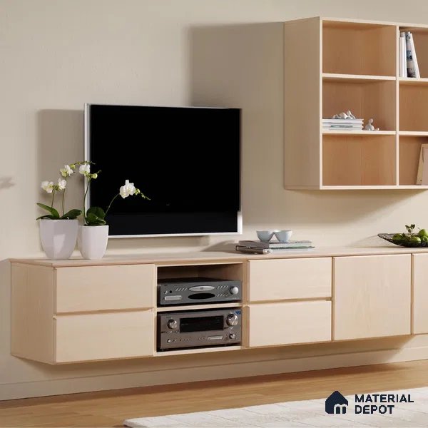 Wooden Look CF 491 8 ft x 4 ft Texture Finish Decorative Laminate - 1 mm | Suitable for TV Unit, Wardrobe, Kitchen Cabinets