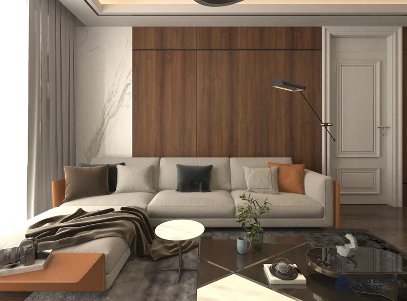 Wooden Look CF 598 8 ft x 4 ft Texture Finish Decorative Laminate - 1 mm | Suitable for TV Unit, Wardrobe, Kitchen Cabinets