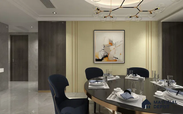 Cream Fabric Look CF 62 Chiffon 8 ft x 4 ft Texture Finish Liner Laminate - 0.75 mm | Suitable for Wardrobe, Kitchen Cabinets