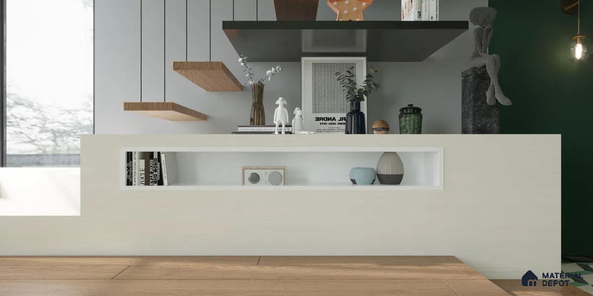 Wooden Look CF 78 Chiffon 8 ft x 4 ft Texture Finish Liner Laminate - 0.75 mm | Suitable for Wardrobe, Kitchen Cabinets