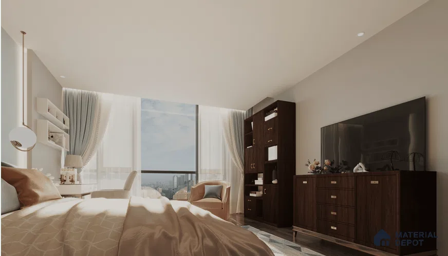 Wooden Look CF 903 8 ft x 4 ft Texture Finish Decorative Laminate - 1 mm | Suitable for TV Unit, Wardrobe, Kitchen Cabinets