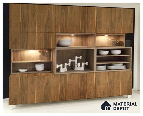 Wooden Look CF 987 8 ft x 4 ft Texture Finish Decorative Laminate - 1 mm | Suitable for TV Unit, Wardrobe, Kitchen Cabinets