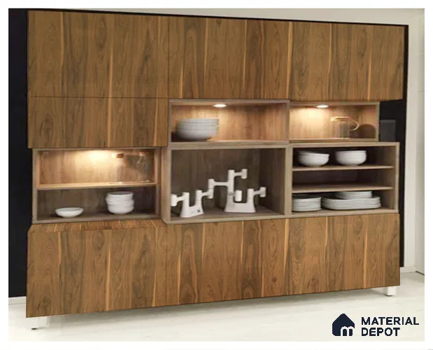 Wooden Look CF 987 8 ft x 4 ft Texture Finish Decorative Laminate - 1 mm | Suitable for TV Unit, Wardrobe, Kitchen Cabinets
