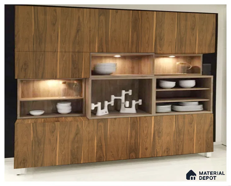 Wooden Look CF 987 8 ft x 4 ft Texture Finish Decorative Laminate - 1 mm | Suitable for TV Unit, Wardrobe, Kitchen Cabinets
