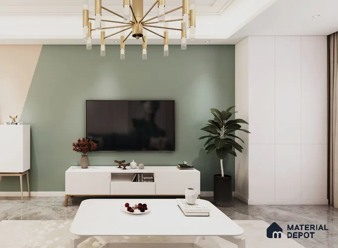 White Solid Colors Look CM 250 Super White Country Matt 8 ft x 4 ft Matte Finish Decorative Laminate - 1 mm | Suitable for Living Room, Kitchen, Office