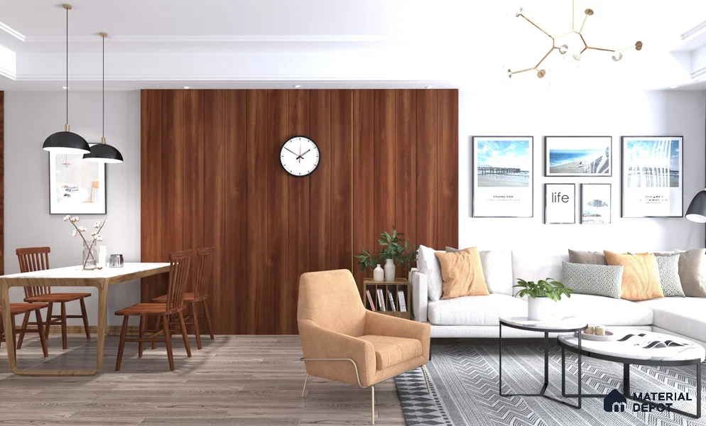 Wooden Look CM 92 Country Matt 8 ft x 4 ft Matte Finish Liner Laminate - 0.75 mm | Suitable for Wardrobe, Kitchen Cabinets