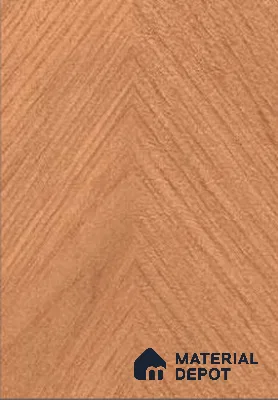 Brown Patterned Wood Look CO 626 Cheveron Oak 8 ft x 4 ft Texture Finish Decorative Laminate - 1 mm | Suitable for TV Unit, Wardrobe, Kitchen Cabinets