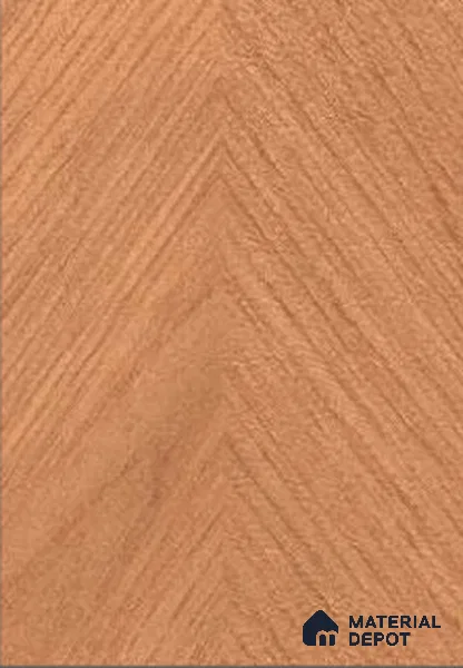 Brown Patterned Wood Look CO 626 Cheveron Oak 8 ft x 4 ft Texture Finish Decorative Laminate - 1 mm | Suitable for TV Unit, Wardrobe, Kitchen Cabinets