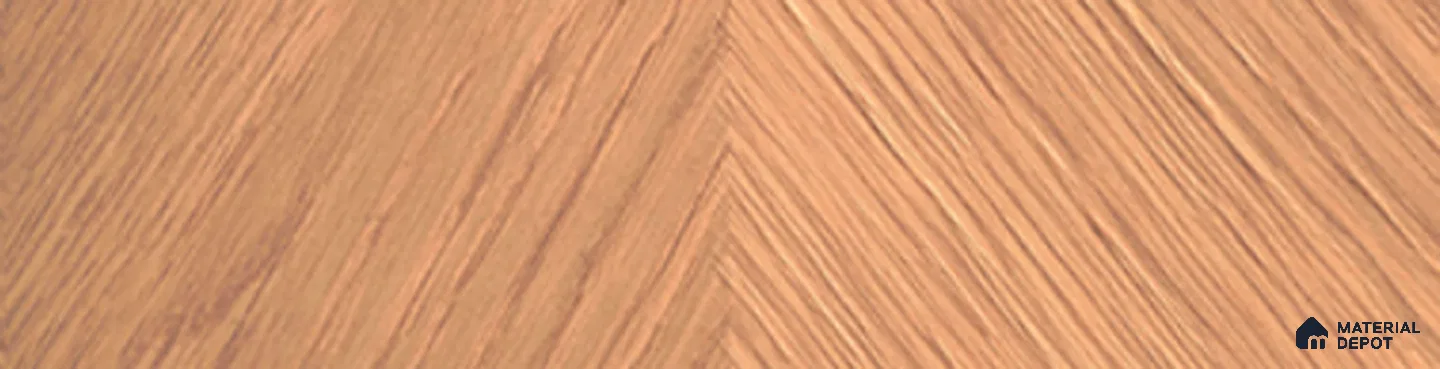 Brown Patterned Wood Look CO 627 Cheveron Oak 8 ft x 4 ft Texture Finish Decorative Laminate - 1 mm | Suitable for TV Unit, Wardrobe, Kitchen Cabinets