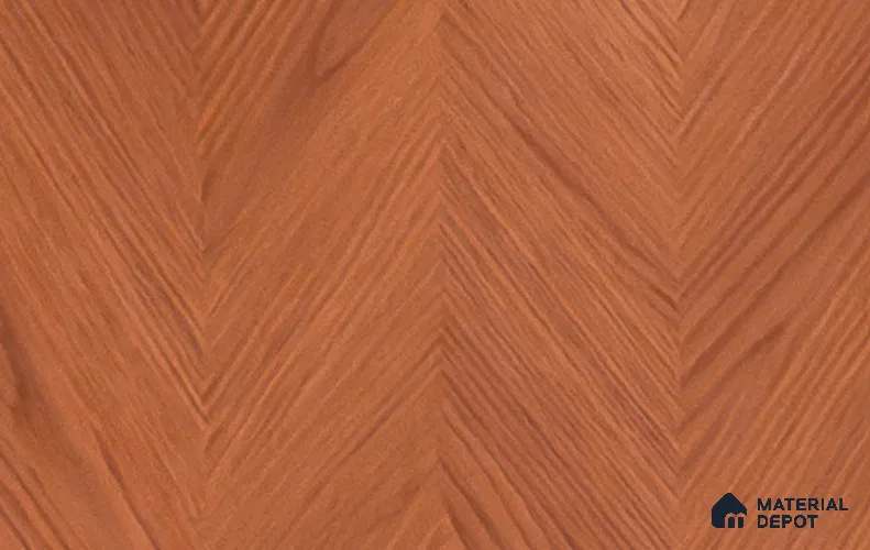 Brown Patterned Wood Look CO 629 Cheveron Oak 8 ft x 4 ft Texture Finish Decorative Laminate - 1 mm | Suitable for TV Unit, Wardrobe, Kitchen Cabinets