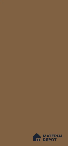 Brown Solid Colors Look Crystal 1120 8 ft x 4 ft High Gloss Finish Decorative Laminate - 1.25 mm | Suitable for Living Room, Kitchen, Office