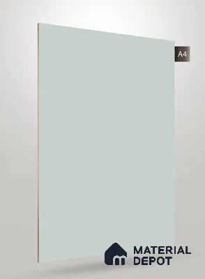 Green Solid Colors Look Crystal 1131 8 ft x 4 ft High Gloss Finish Decorative Laminate - 1.25 mm  | Suitable for Living Room, Kitchen, Office