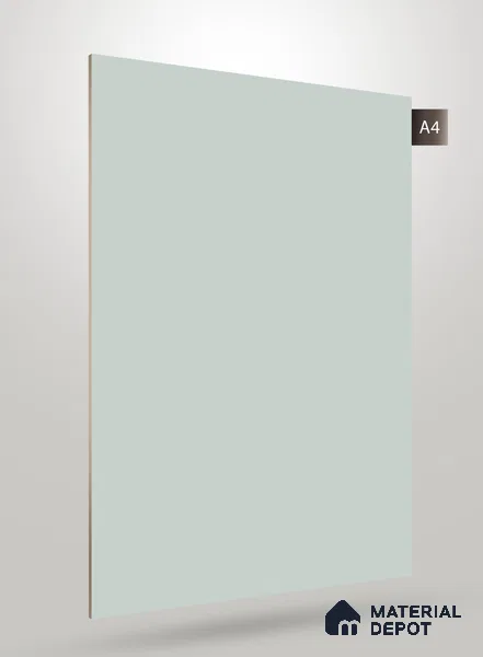 Green Solid Colors Look Crystal 1131 8 ft x 4 ft High Gloss Finish Decorative Laminate - 1.25 mm | Suitable for Living Room, Kitchen, Office