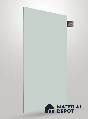 Green Solid Colors Look Crystal 1131 8 ft x 4 ft High Gloss Finish Decorative Laminate - 1.25 mm  | Suitable for Living Room, Kitchen, Office
