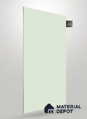 Green Solid Colors Look Crystal 1133 8 ft x 4 ft High Gloss Finish Decorative Laminate - 1.25 mm  | Suitable for Living Room, Kitchen, Office
