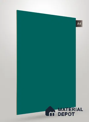 Green Solid Colors Look Crystal 1134 8 ft x 4 ft High Gloss Finish Decorative Laminate - 1.25 mm  | Suitable for Living Room, Kitchen, Office