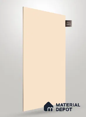 Cream Textured Solid Look CRYSTAL 1136 8 ft x 4 ft Texture Finish Decorative Laminate - 1.25 mm | Suitable for TV Unit, Wardrobe, Kitchen Cabinets