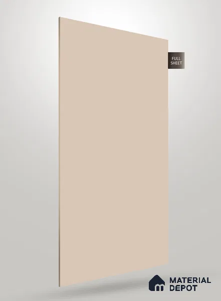 Beige Textured Solid Look CRYSTAL 1137 8 ft x 4 ft Texture Finish Decorative Laminate - 1.25 mm | Suitable for TV Unit, Wardrobe, Kitchen Cabinets
