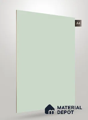 Green Solid Colors Look Crystal 1139 8 ft x 4 ft High Gloss Finish Decorative Laminate - 1.25 mm  | Suitable for Living Room, Kitchen, Office