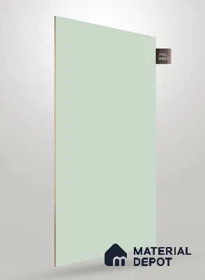 Green Solid Colors Look Crystal 1139 8 ft x 4 ft High Gloss Finish Decorative Laminate - 1.25 mm  | Suitable for Living Room, Kitchen, Office