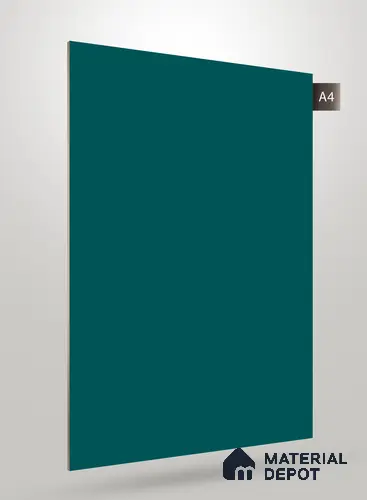 Green Solid Colors Look Crystal 1140 8 ft x 4 ft High Gloss Finish Decorative Laminate - 1.25 mm  | Suitable for Living Room, Kitchen, Office