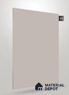 Grey Solid Colors Look Crystal 1153 8 ft x 4 ft High Gloss Finish Decorative Laminate - 1.25 mm | Suitable for Living Room, Kitchen, Office