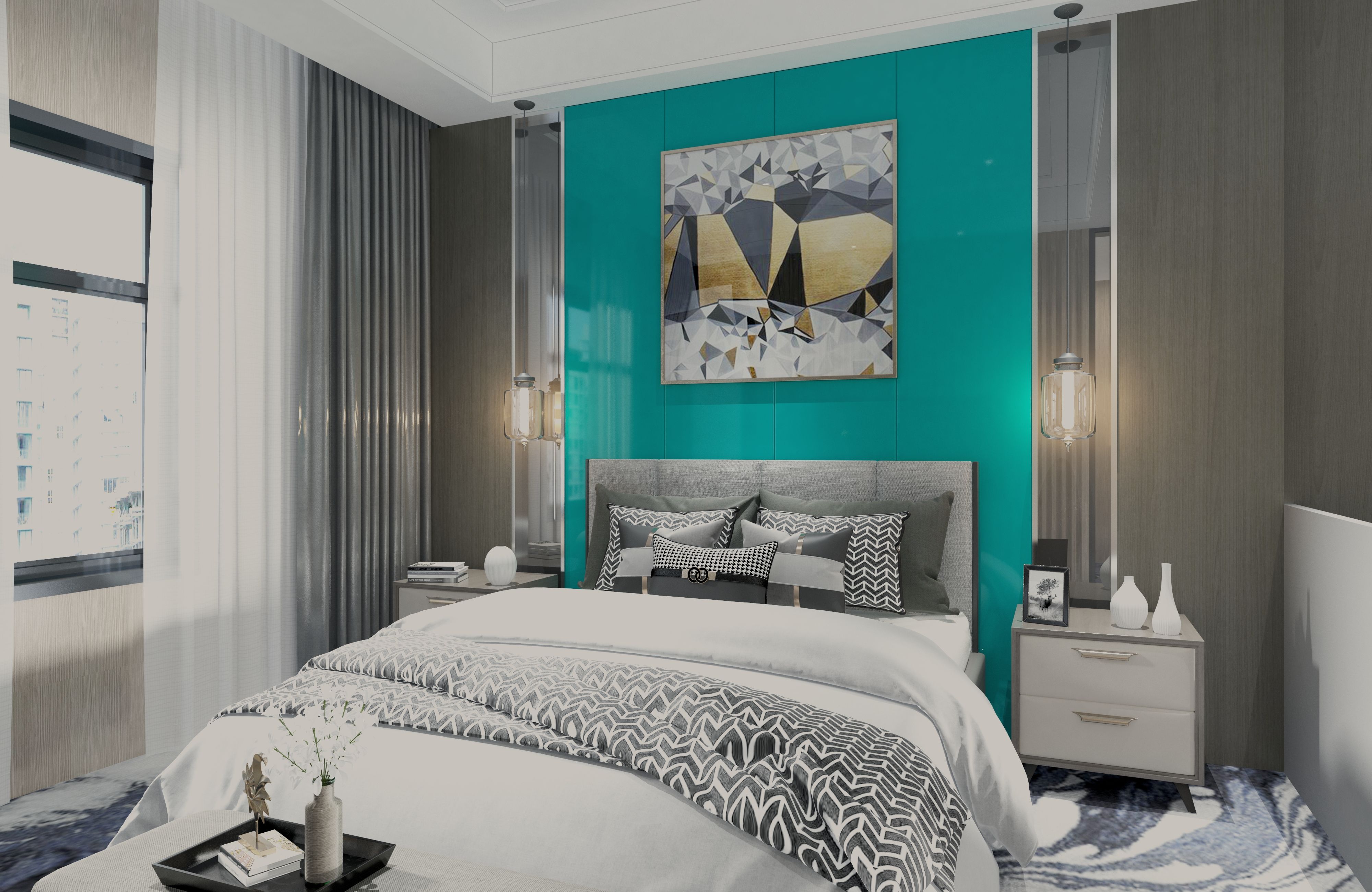 Green Solid Colors Look Crystal 1173 8 ft x 4 ft High Gloss Finish Decorative Laminate - 1.25 mm | Suitable for Living Room, Kitchen, Office