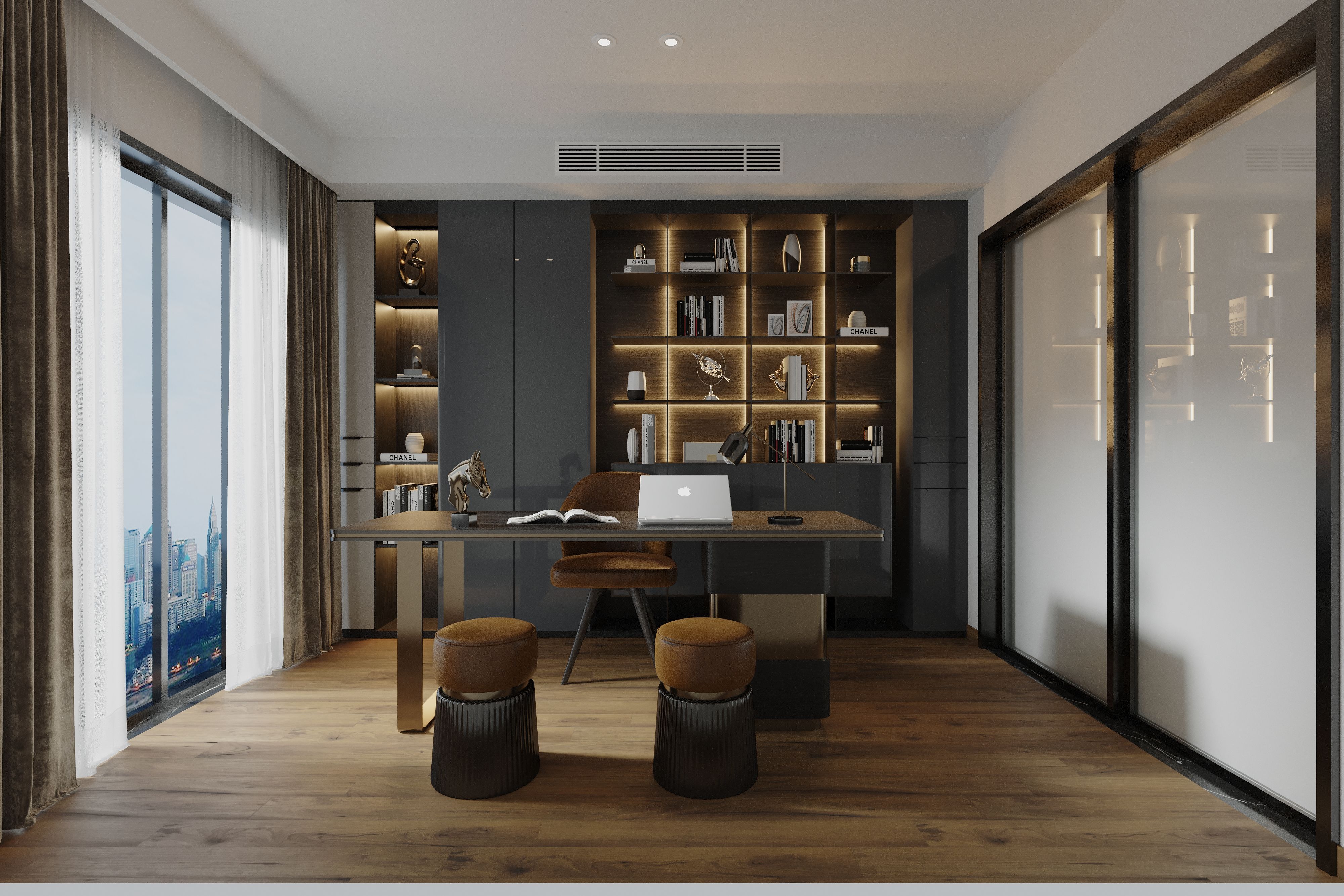 Grey Solid Colors Look Crystal 1182 8 ft x 4 ft High Gloss Finish Decorative Laminate - 1.25 mm | Suitable for Living Room, Kitchen, Office