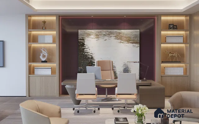 Purple Solid Colors Look Crystal 1187 8 ft x 4 ft High Gloss Finish Decorative Laminate - 1.25 mm | Suitable for Living Room, Kitchen, Office