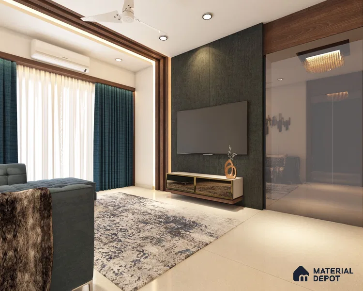Stone Look Crystal 1235 8 ft x 4 ft High Gloss Finish Decorative Laminate - 1.25 mm | Suitable for TV Unit, Wardrobe, Kitchen Cabinets