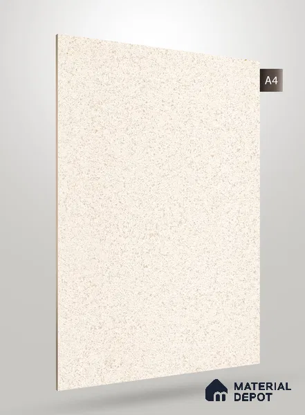 White Marble Look Crystal 1284 8 ft x 4 ft High Gloss Finish Decorative Laminate - 1.25 mm | Suitable for TV Unit, Wardrobe, Kitchen Cabinets