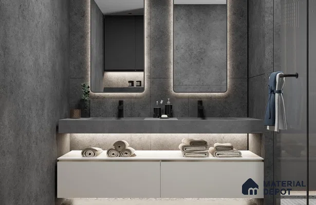 White Solid Colors Look Matty Crystal 1123 8 ft x 4 ft Matte Finish Decorative Laminate - 1.25 mm | Suitable for Living Room, Kitchen, Office