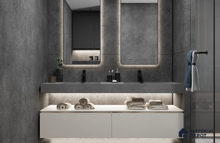 White Solid Colors Look Matty Crystal 1123 8 ft x 4 ft Matte Finish Decorative Laminate - 1.25 mm | Suitable for Living Room, Kitchen, Office